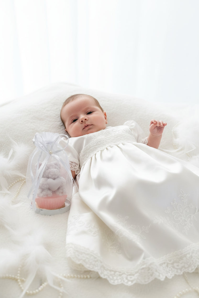 Ourson dans un tulle - Cadeau événementiel personnalisable