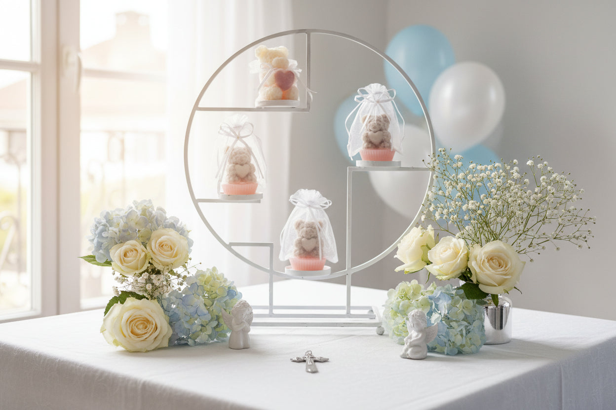 Ourson dans un tulle - Cadeau événementiel personnalisable