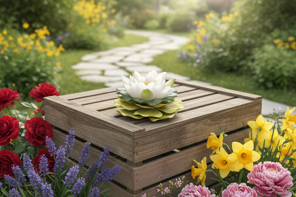 Nénuphar Lotus - Bougie romantique 3-en-1