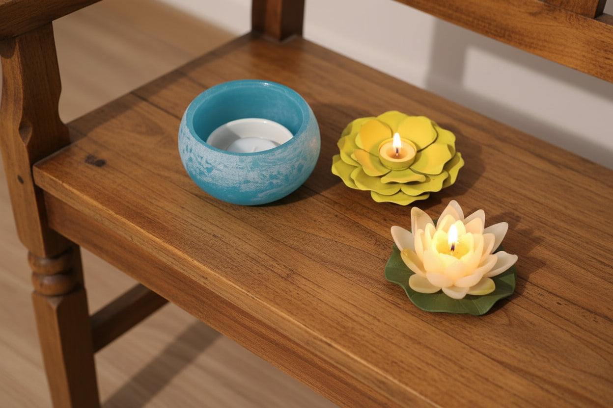 Nénuphar Lotus - Bougie romantique 3-en-1