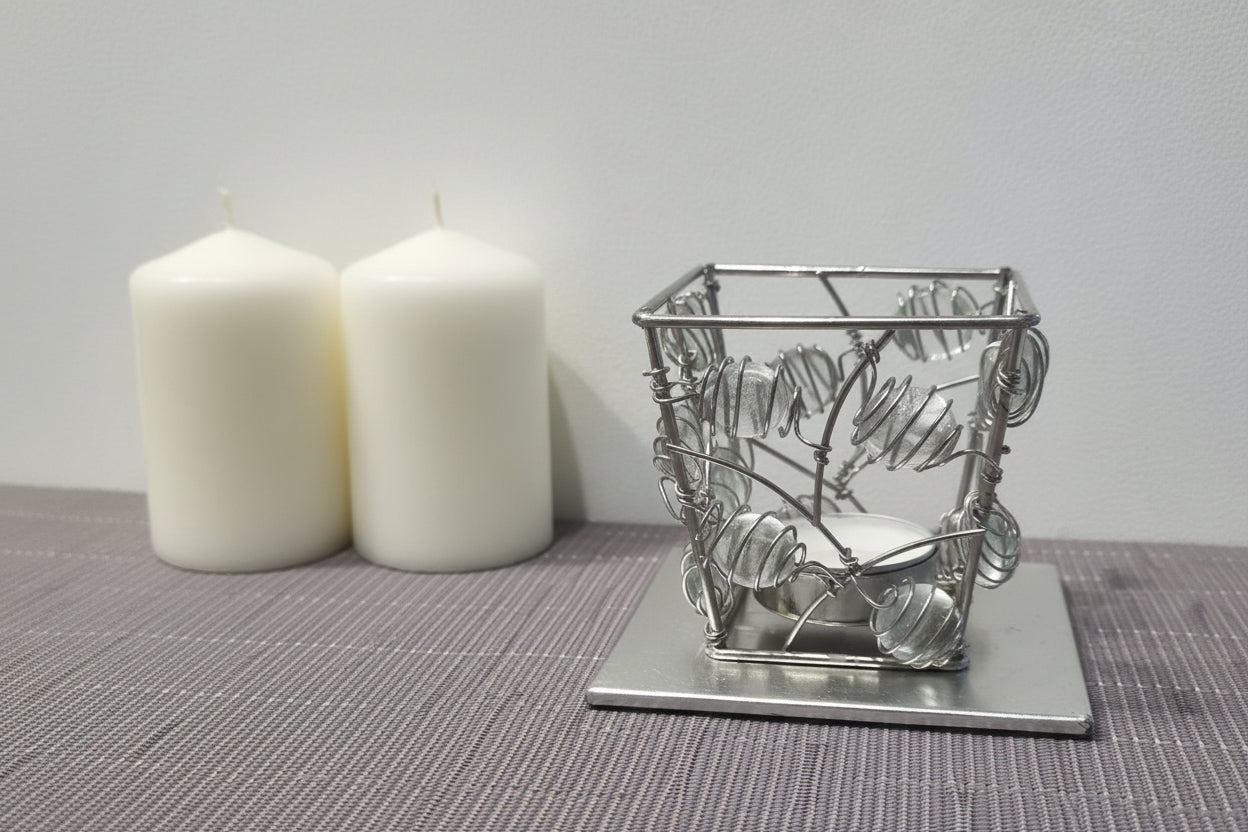 Photophore Ajouré Cristaux