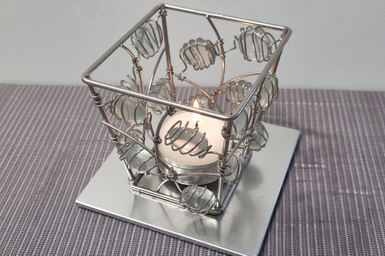 Photophore Ajouré Cristaux