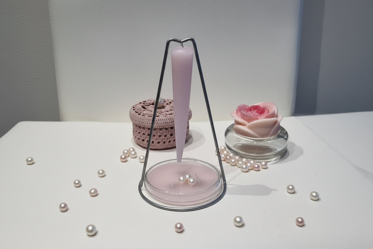 Bougeoir Elégant Suspendu - Bougie Conique à  Léger Effet Balancier