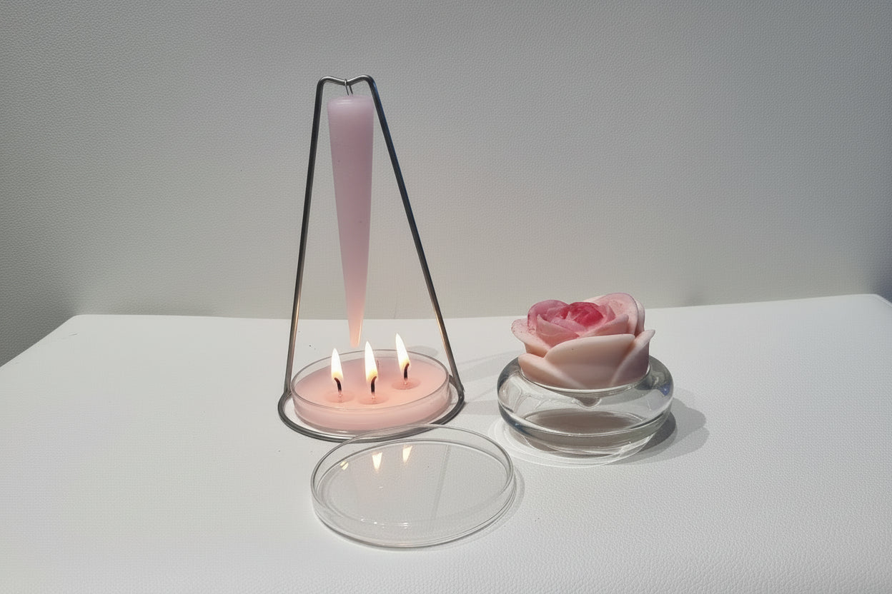 Bougeoir Elégant Suspendu - Bougie Conique à  Léger Effet Balancier