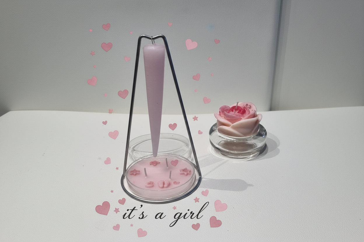 Bougeoir Elégant Suspendu - Bougie Conique à  Léger Effet Balancier