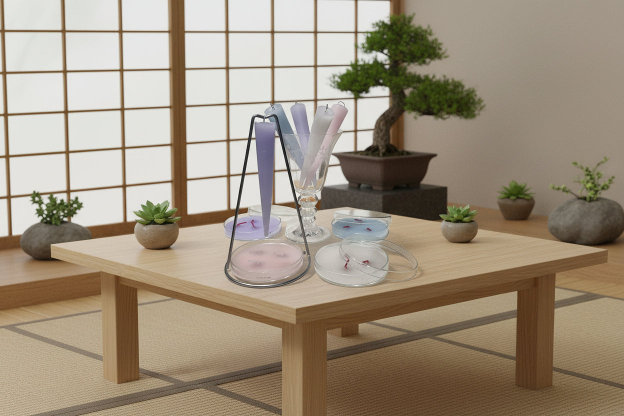 Bougeoir Elégant Suspendu - Bougie Conique à  Léger Effet Balancier