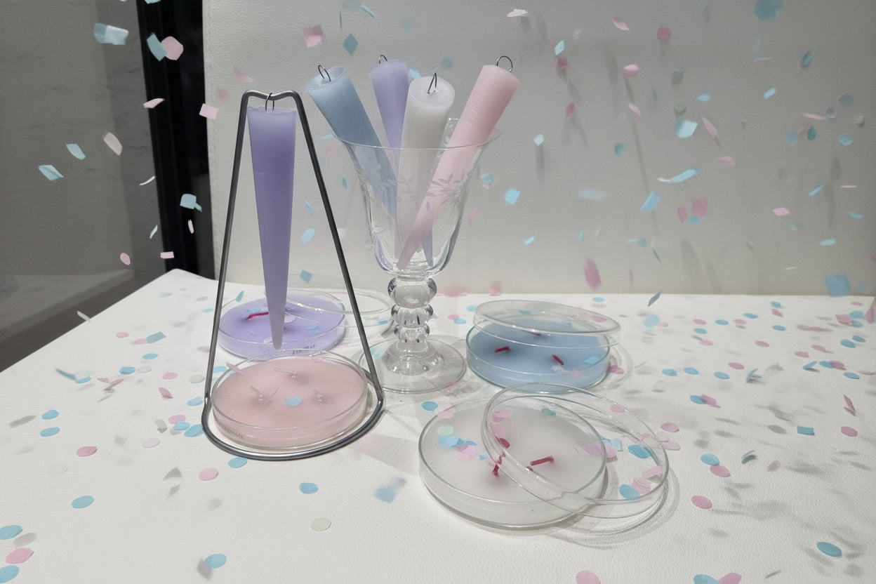 Bougeoir Elégant Suspendu - Bougie Conique à  Léger Effet Balancier