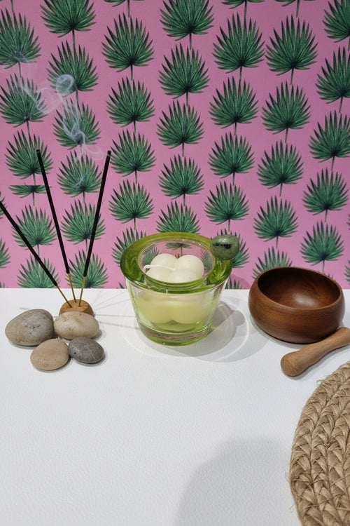 Bougie Énergie Sodalite Verte