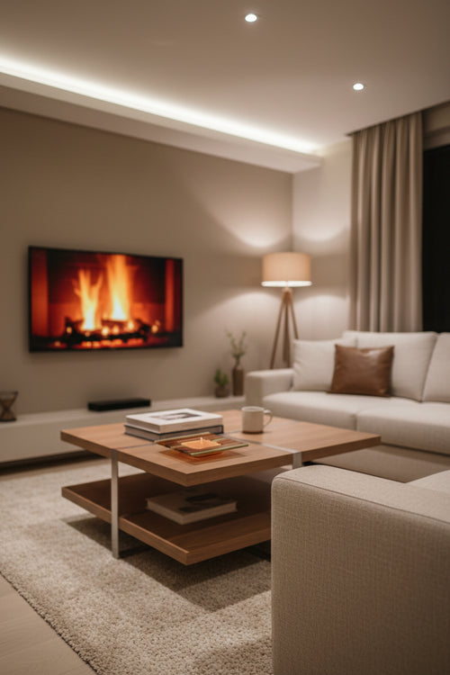 Bougeoir Vintage "Burton" avec Bougie Orange