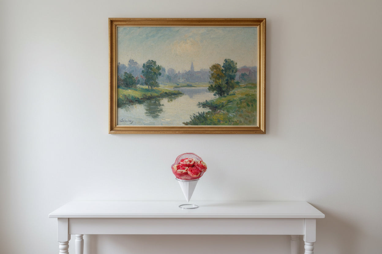 Bouquet "Rose Sisley" - Composition florale en cire végétale