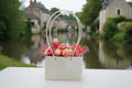 Petit Sac "Rose Sisley" - Composition florale en cire végétale
