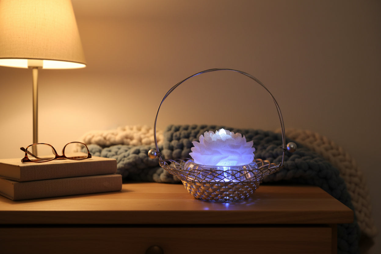 🌸 Pivoine lumineuse - Composition florale décorative avec LED multicolore💡