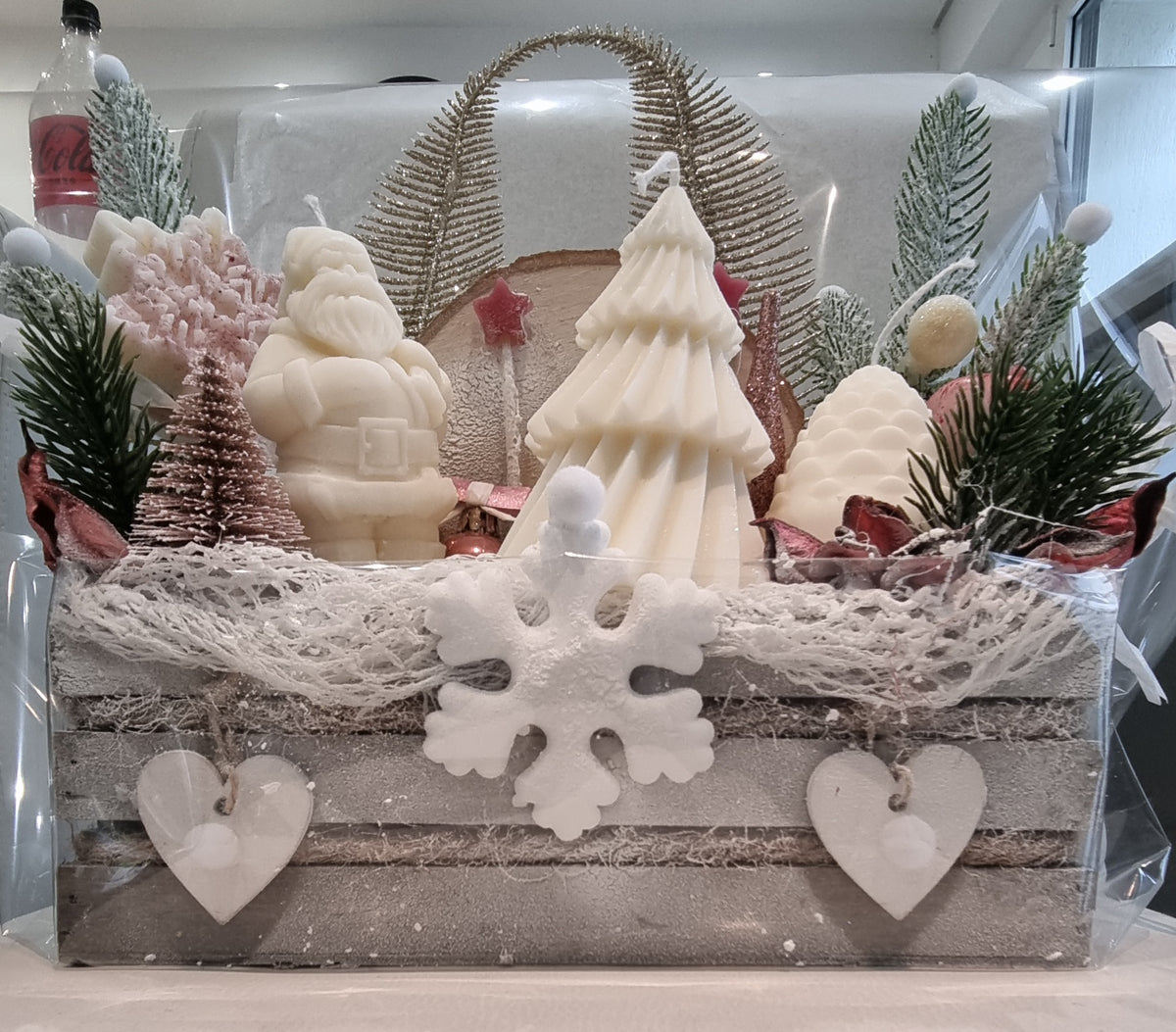 Bouquet parfumé « Féerie de Noël » en cire de soja et d’olive