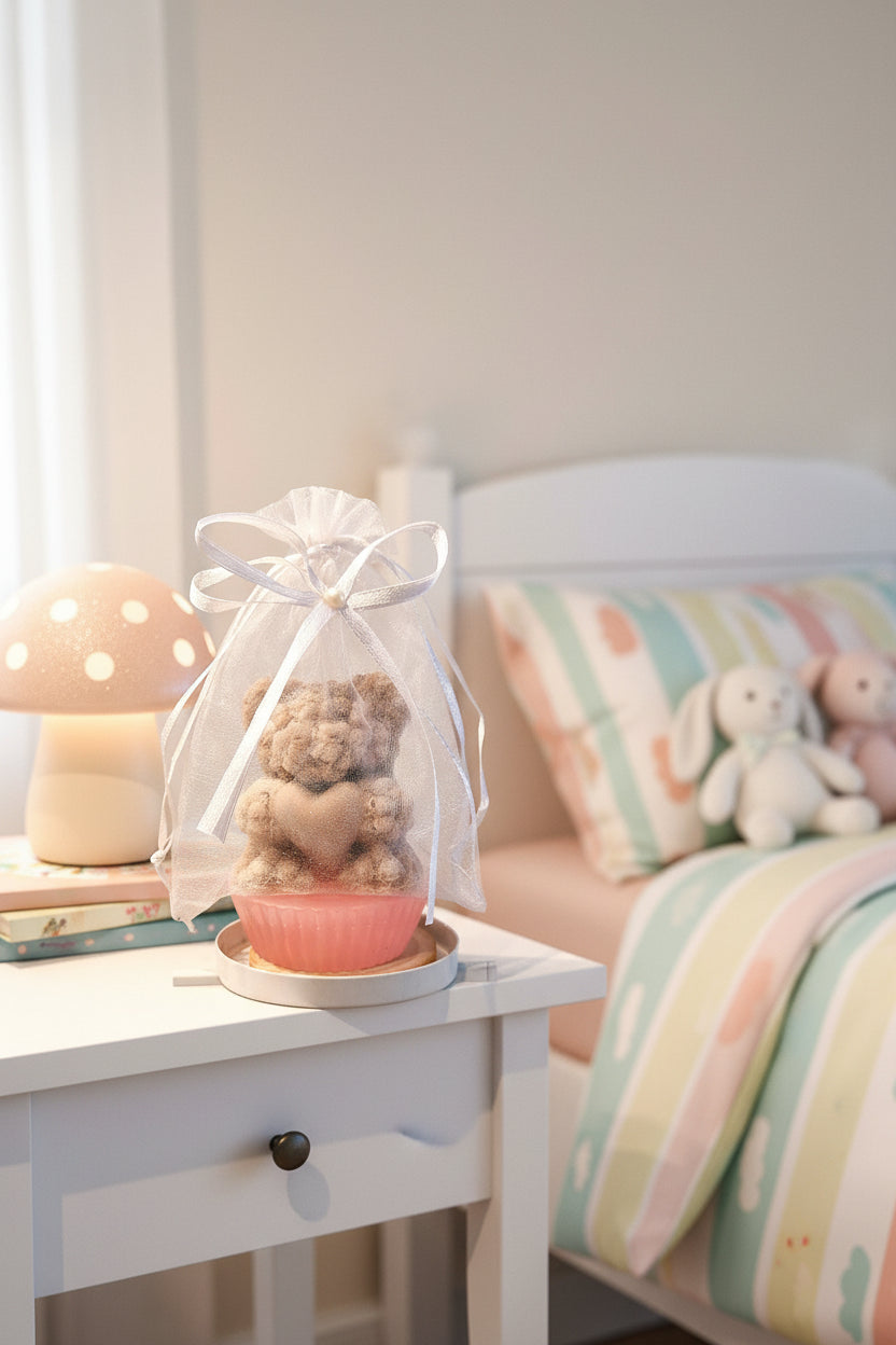 Ourson dans un tulle - Cadeau événementiel personnalisable