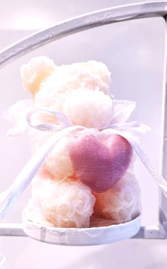 Ourson dans un tulle - Cadeau événementiel personnalisable