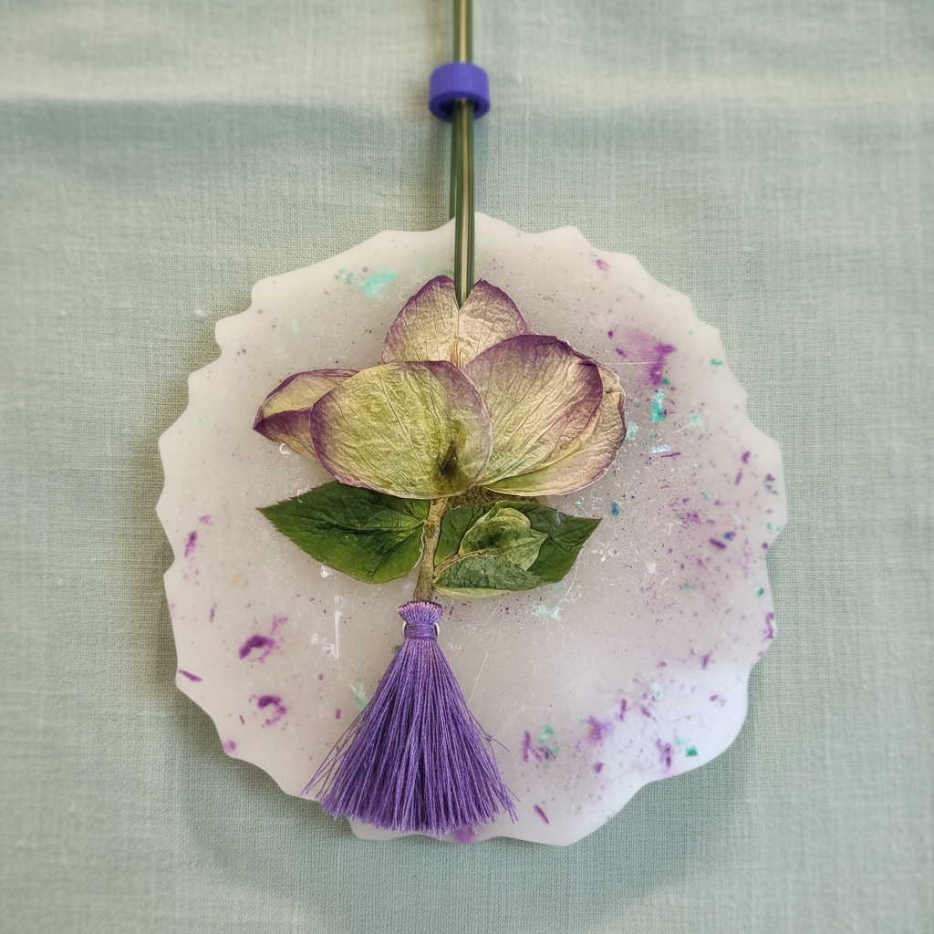 Suspension Parfumée - Fond linge vert pâle